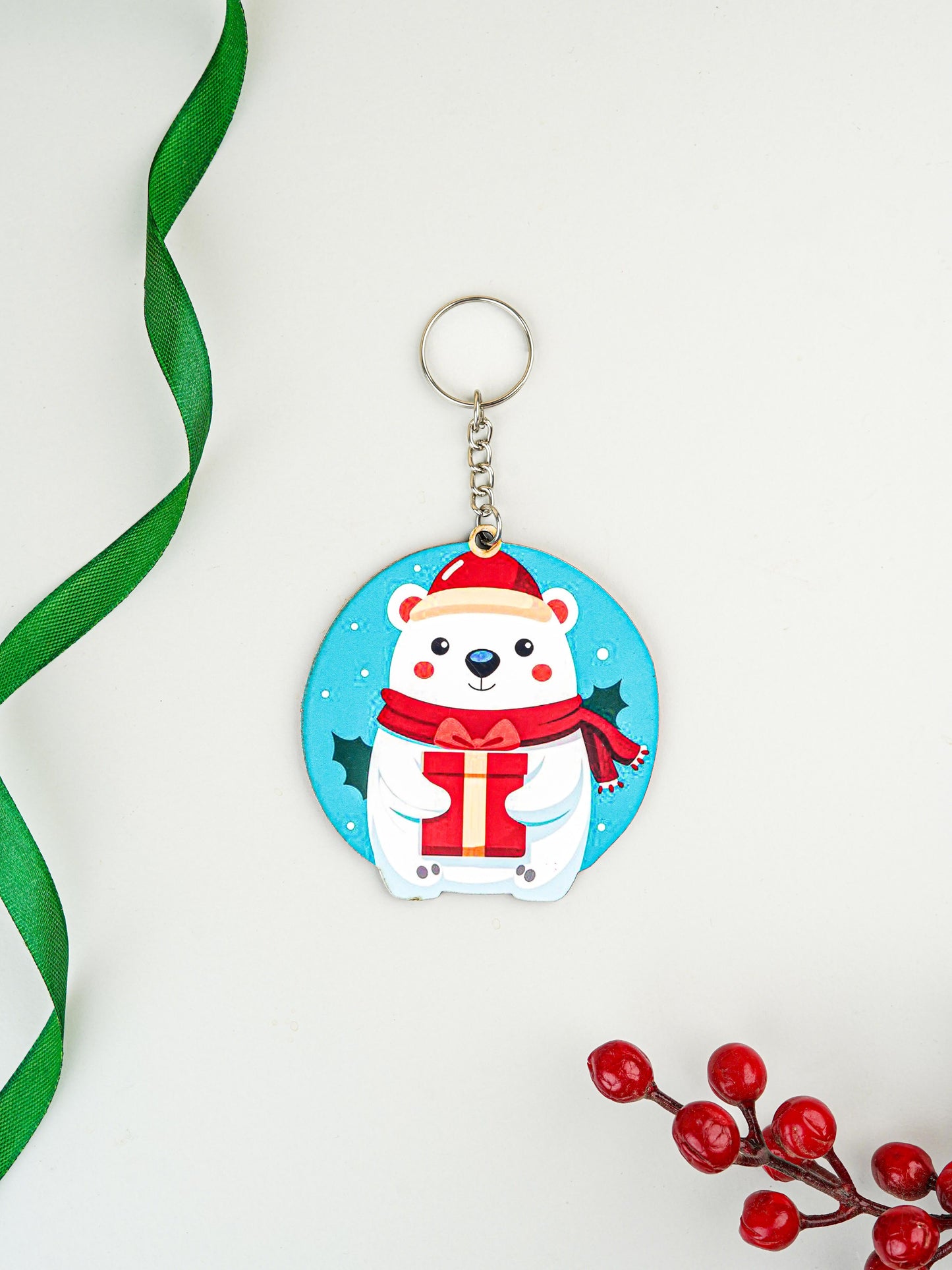 Christmas - Polar Bear Keychain - WBG1966