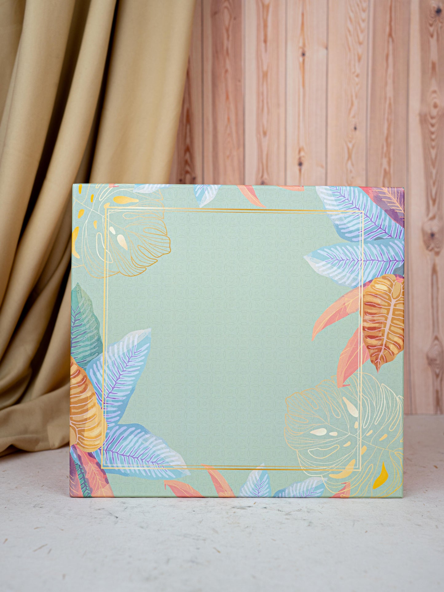 Deepavali: Gift Box with Brass Coffee Dabara Set and Kerala Diya - WDC0014
