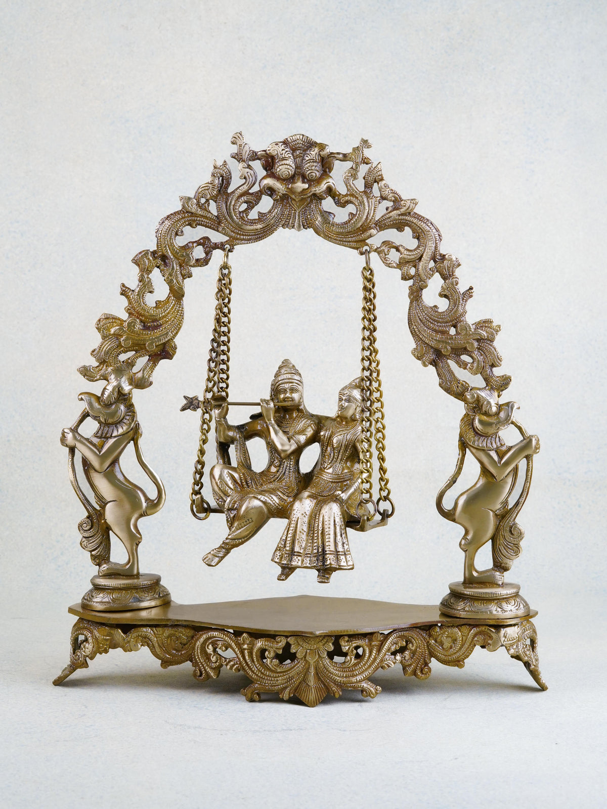 Brass Radha Krishna in Swing - WL1053