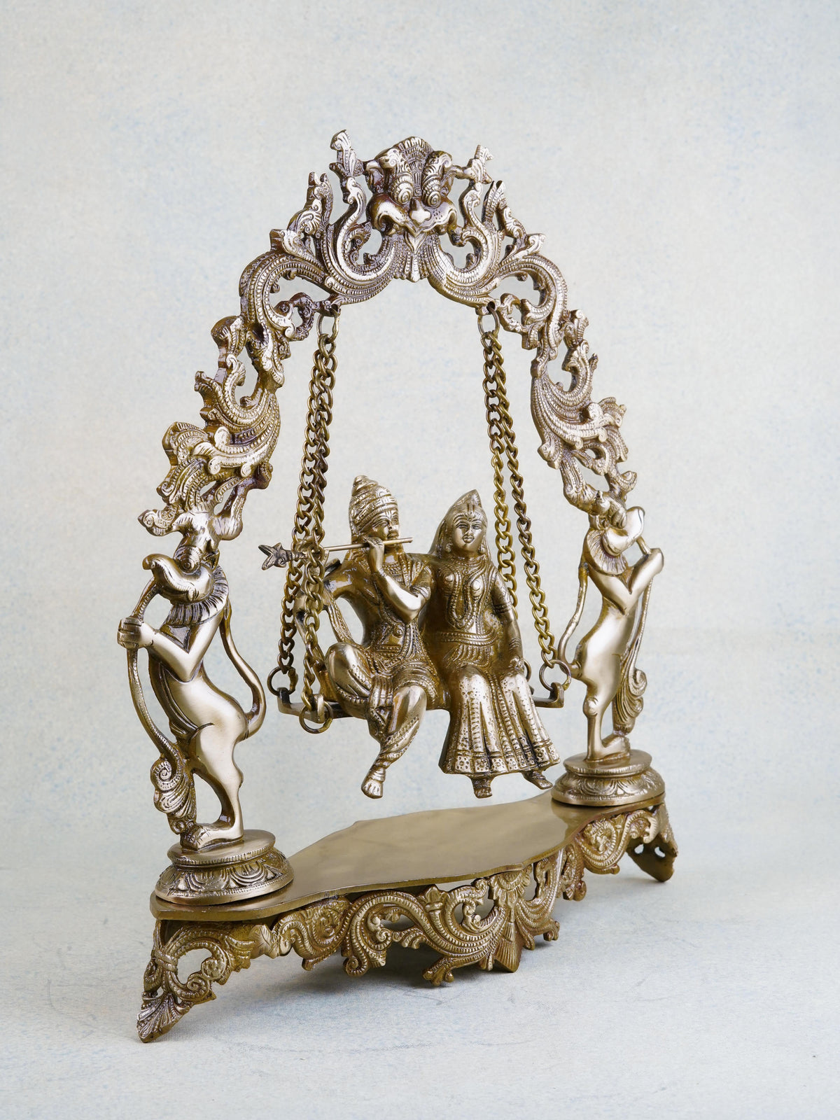 Brass Radha Krishna in Swing - WL1053