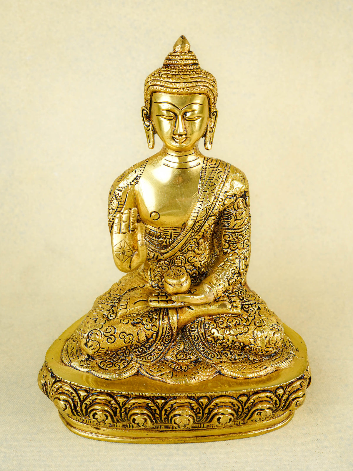 Brass Buddha Blessing Idol - WL1573