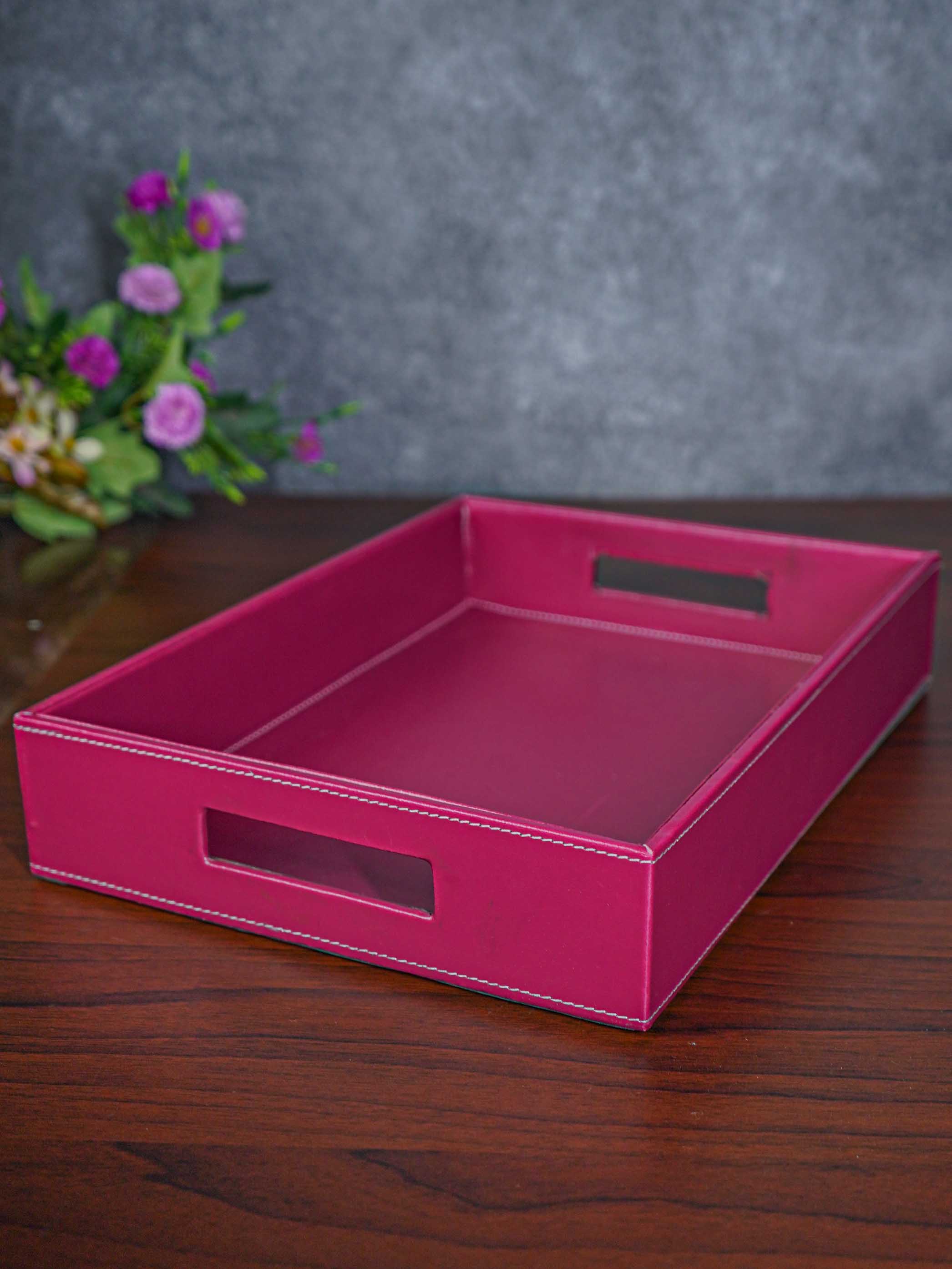 Rectangle Leather Tray 14 x 10 BCG0078 – BLiS - Main Image