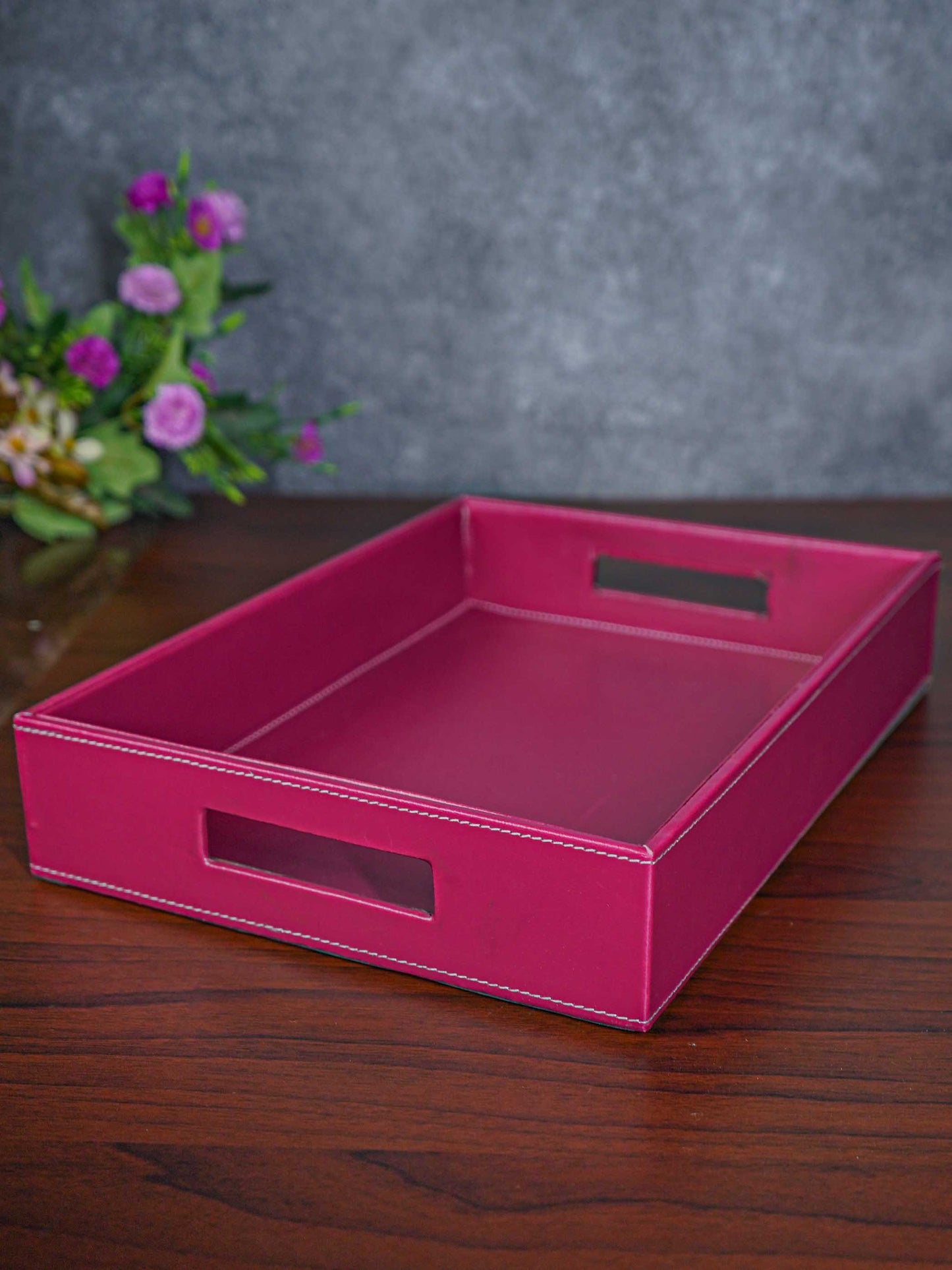 Rectangle Leather Tray - 14 x 10 - BCG0078