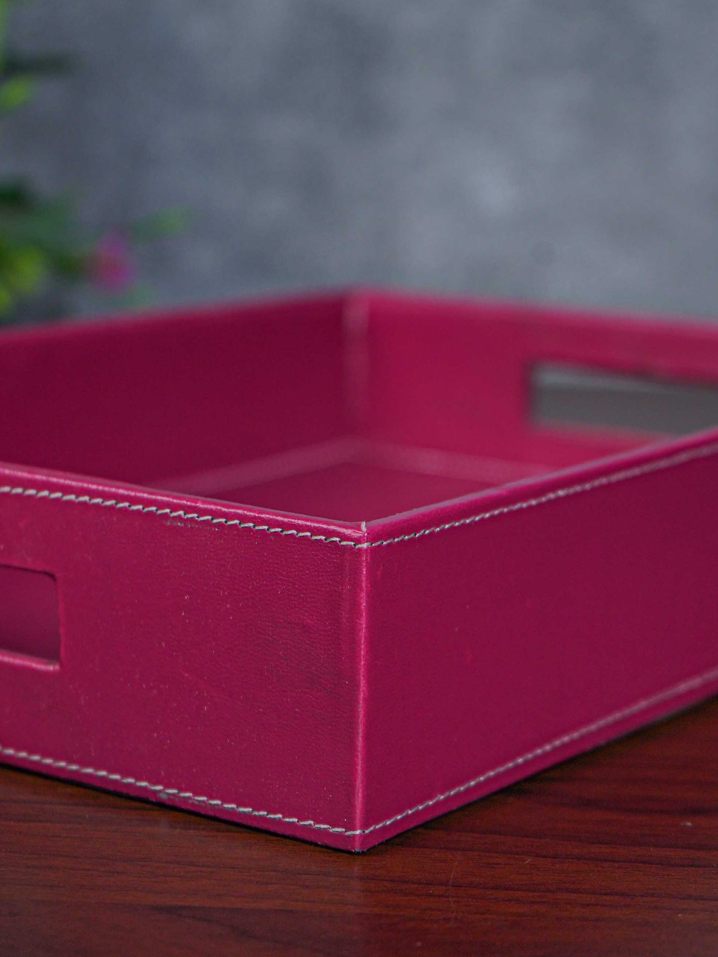 Rectangle Leather Tray - 14 x 10 - BCG0078