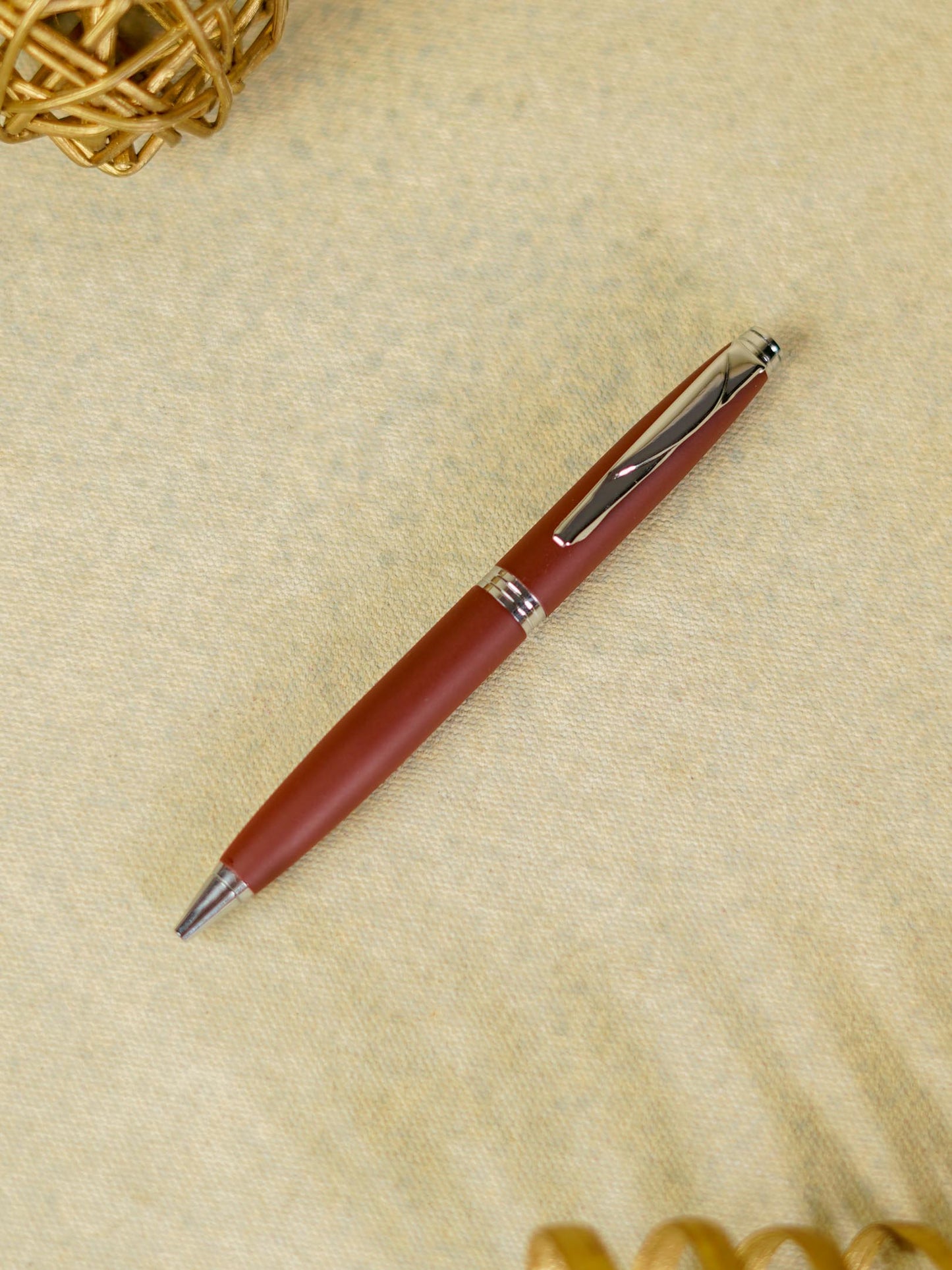 Corporate Gift - Diary with Metal Rollerball Pen (Tan) - BCG0119