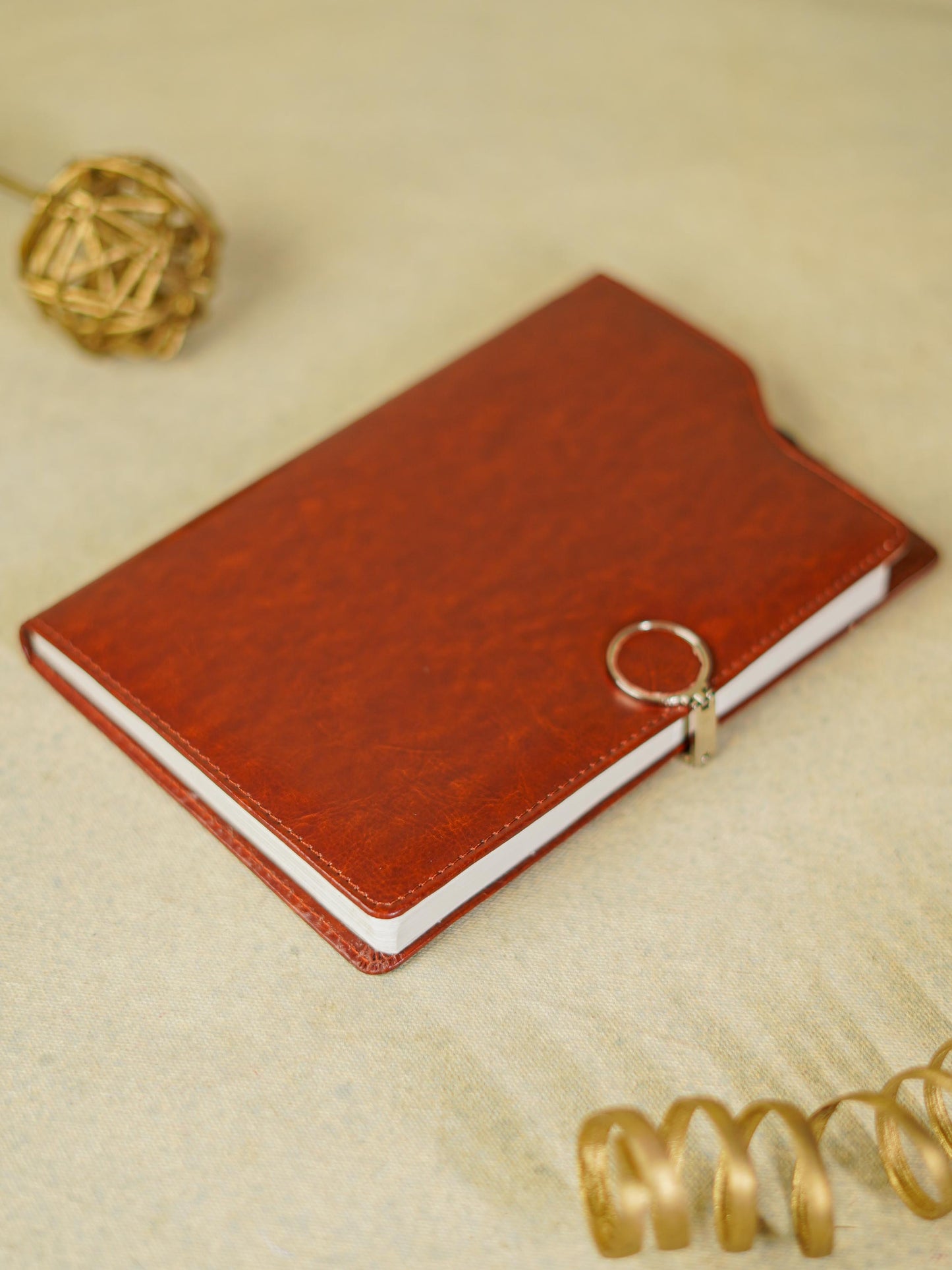 Corporate Gift - Diary with Metal Rollerball Pen (Tan) - BCG0119