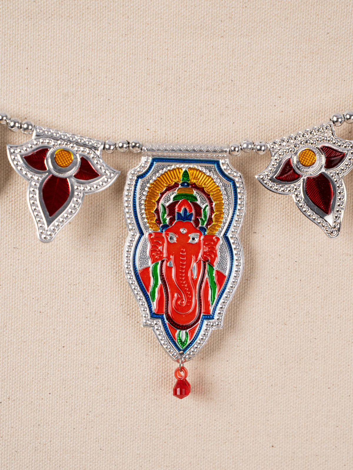 Designer Thoran with Ganesha - Silver - WBG1788-2
