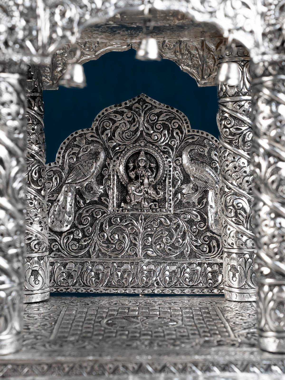 Brass Antique Pooja Temple - 11 inch - WL5177