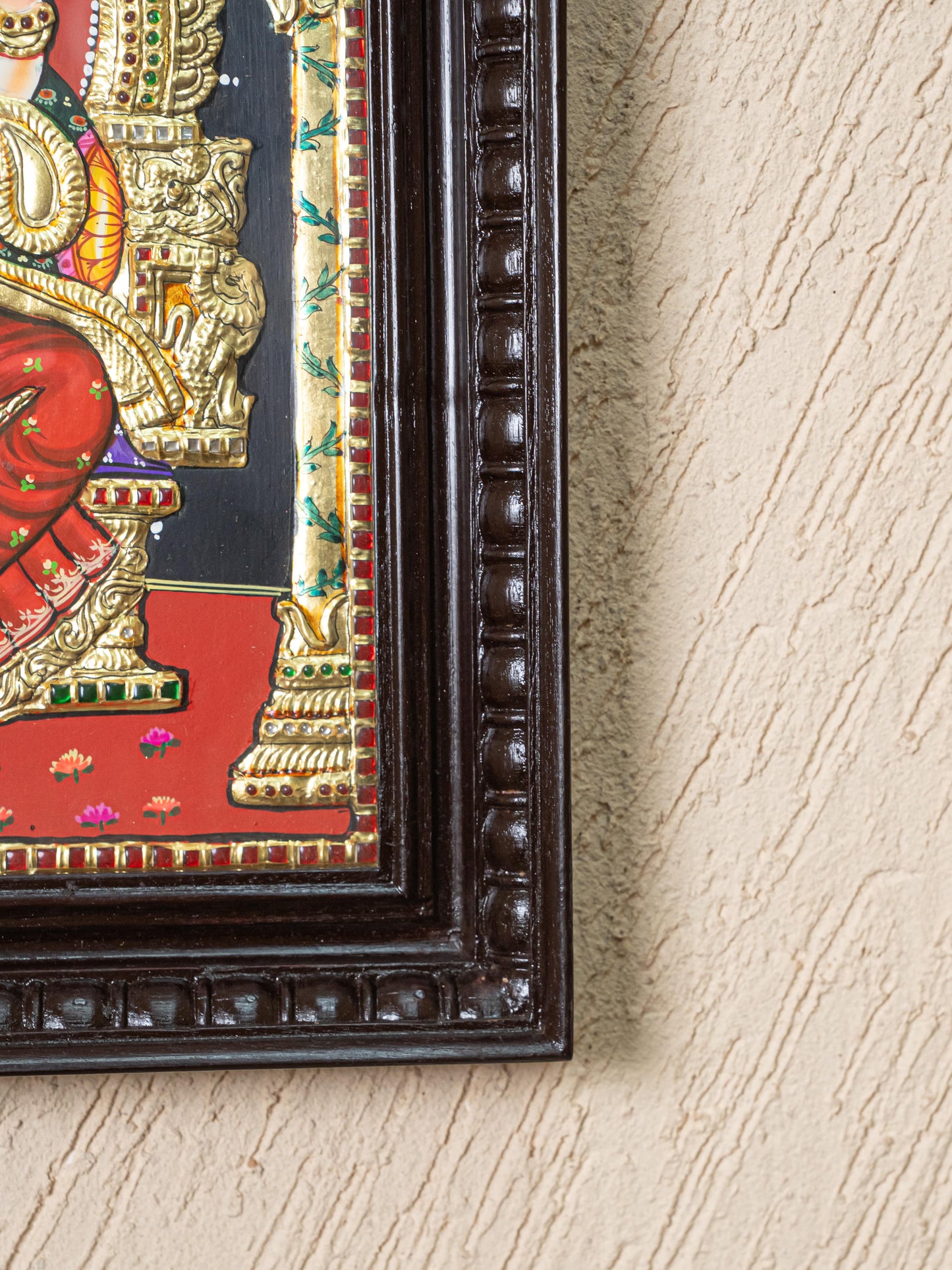 Tanjore Painting - Kamatchi - Flat (Gold Foil) - 18x14 inch - WL5249