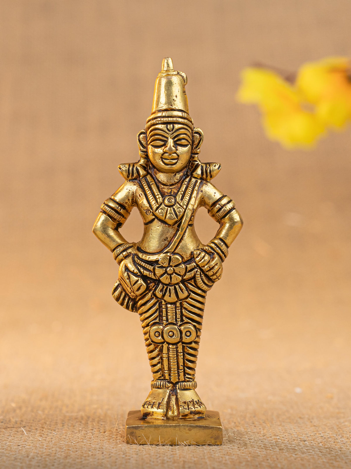 Brass Rukmani & Vitthal Idol - Set of 2 - 4 inch - WL5294