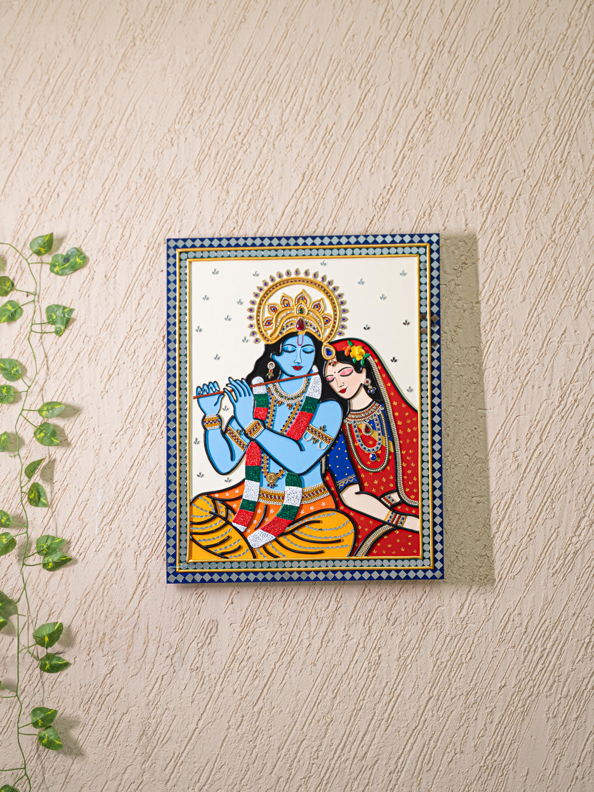 Lippan Art: Krishna Hanging Frame - 20 x 16 inch - WL5307