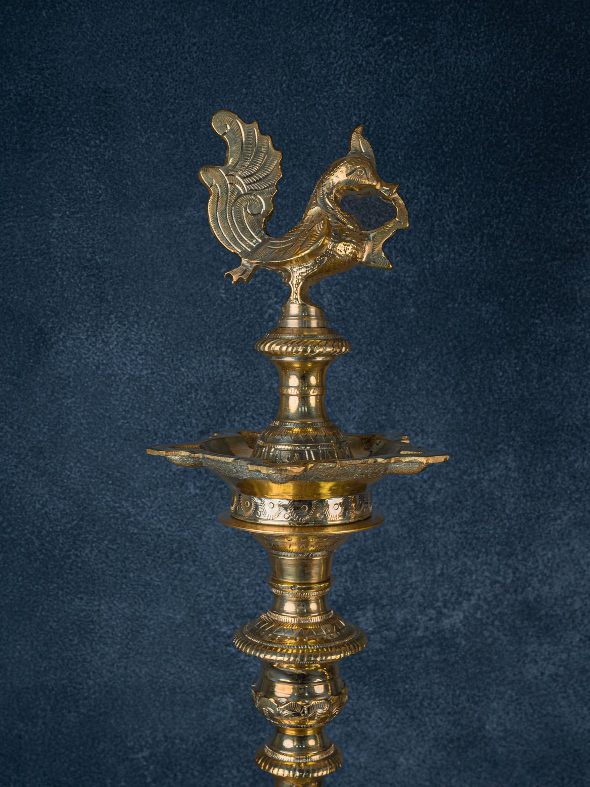 Brass Annapakshi Kuthu Vilakku - 39 inch - WL5410