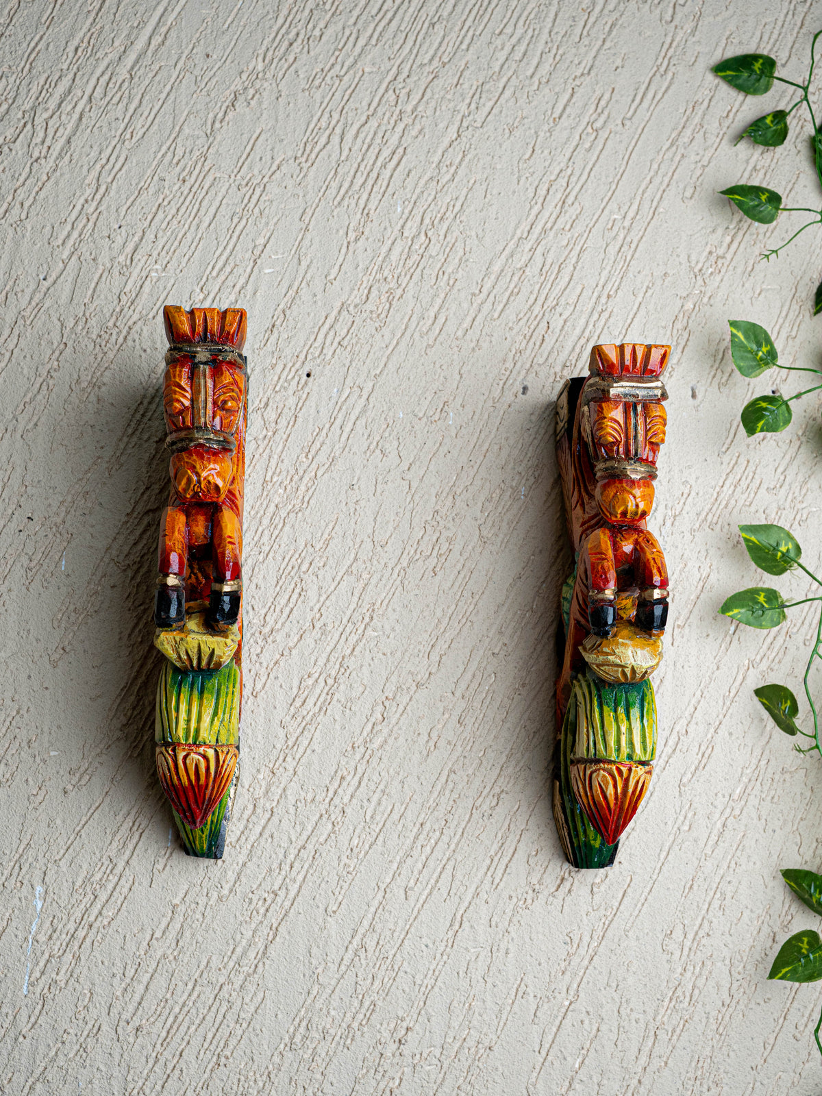 Wooden Carved Horse Bracket - 12 inch - Set of 2 - WL5424