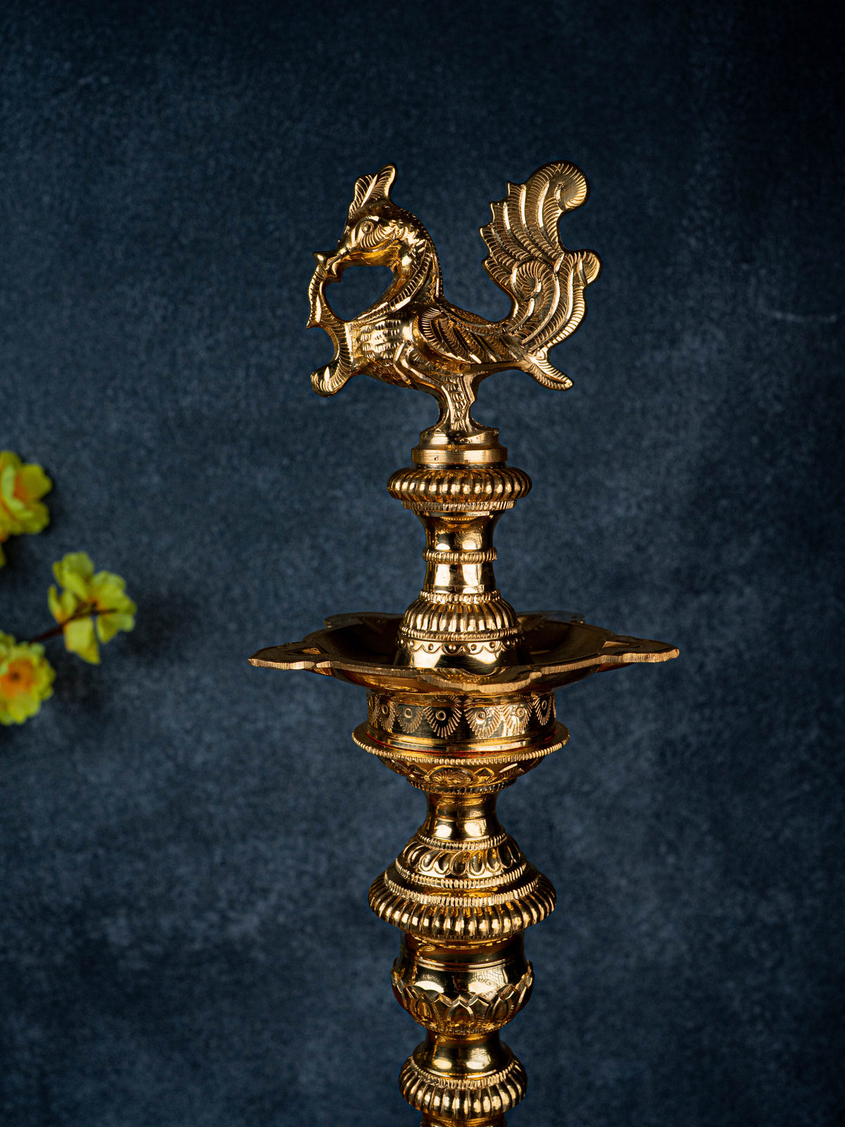 Brass Annapakshi Kuthu Vilakku - 23 inch - WL5430
