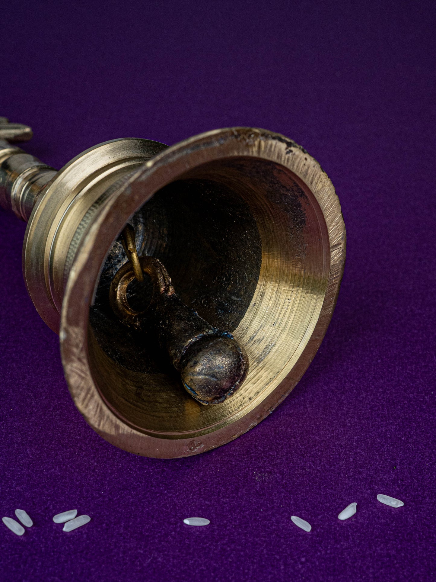 Brass Bell with Chakra - 6 inch - WL5481