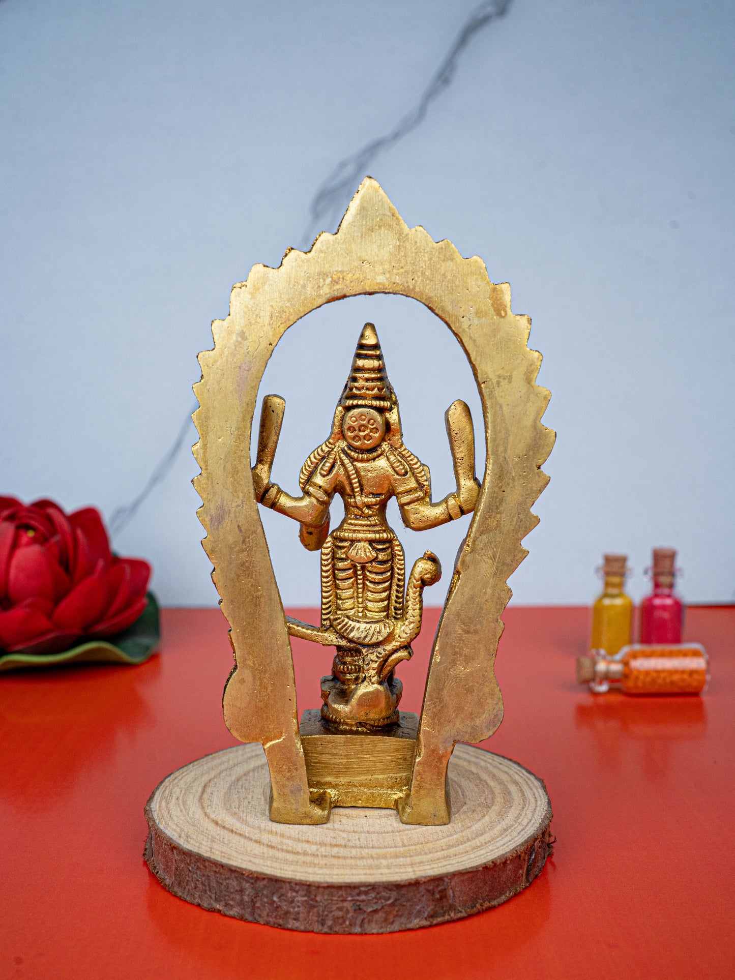 Brass Murugan Idol - 5 inch - WL5482