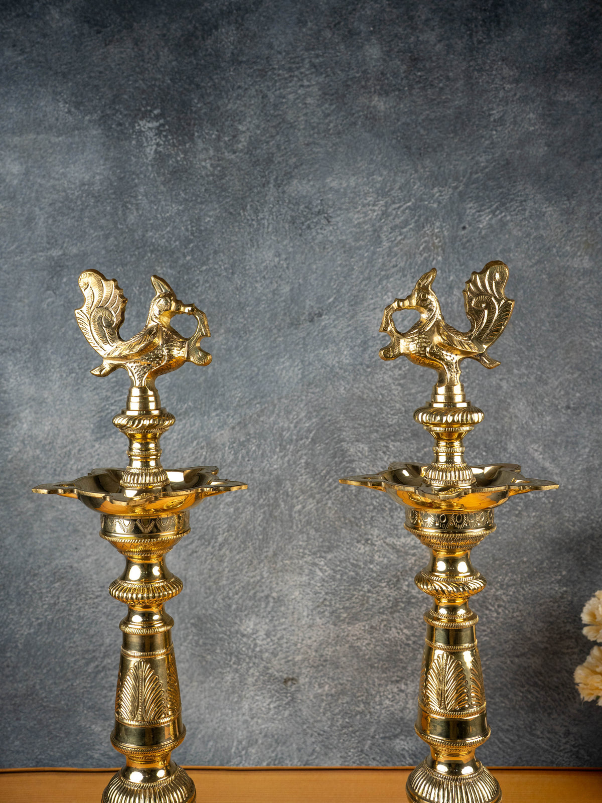 Brass Annapakshi Kuthu Vilakku - 21 inch - WL5506