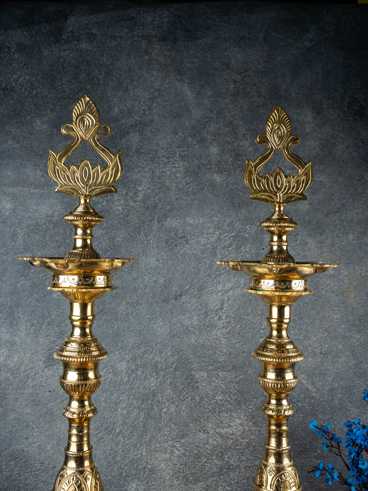 Brass Kuthu Vilakku - 30 inch - WL5507