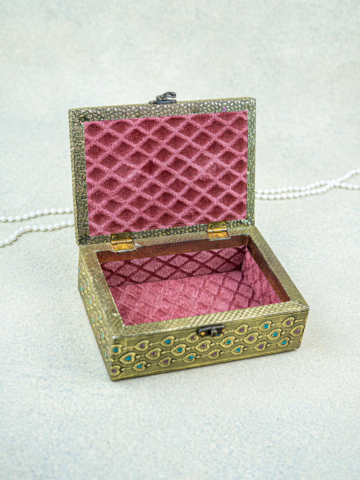 Jewel Box with Elephant Design - 7x5 inch - WL5510