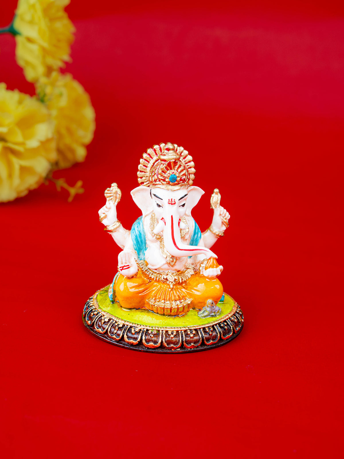 Polystone Ganesha Idol - 3 inch - WL5516