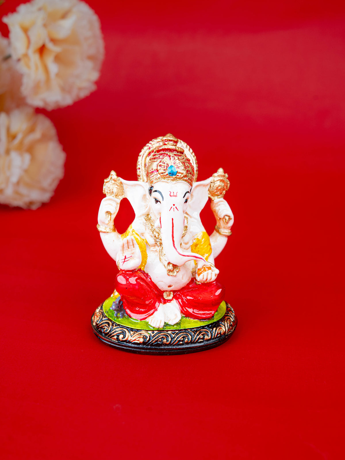 Polystone Ganesha Idol - 4 inch - WL5517