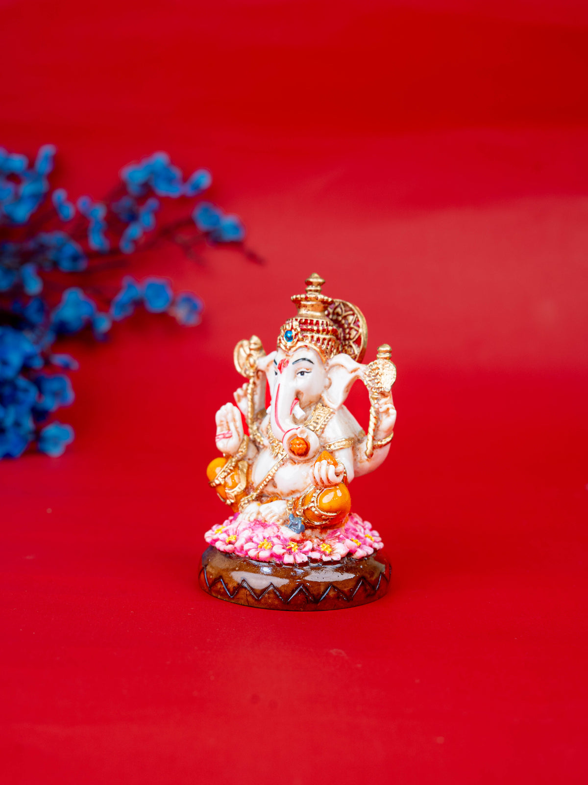 Polystone Ganesha Idol - 4 inch - WL5523