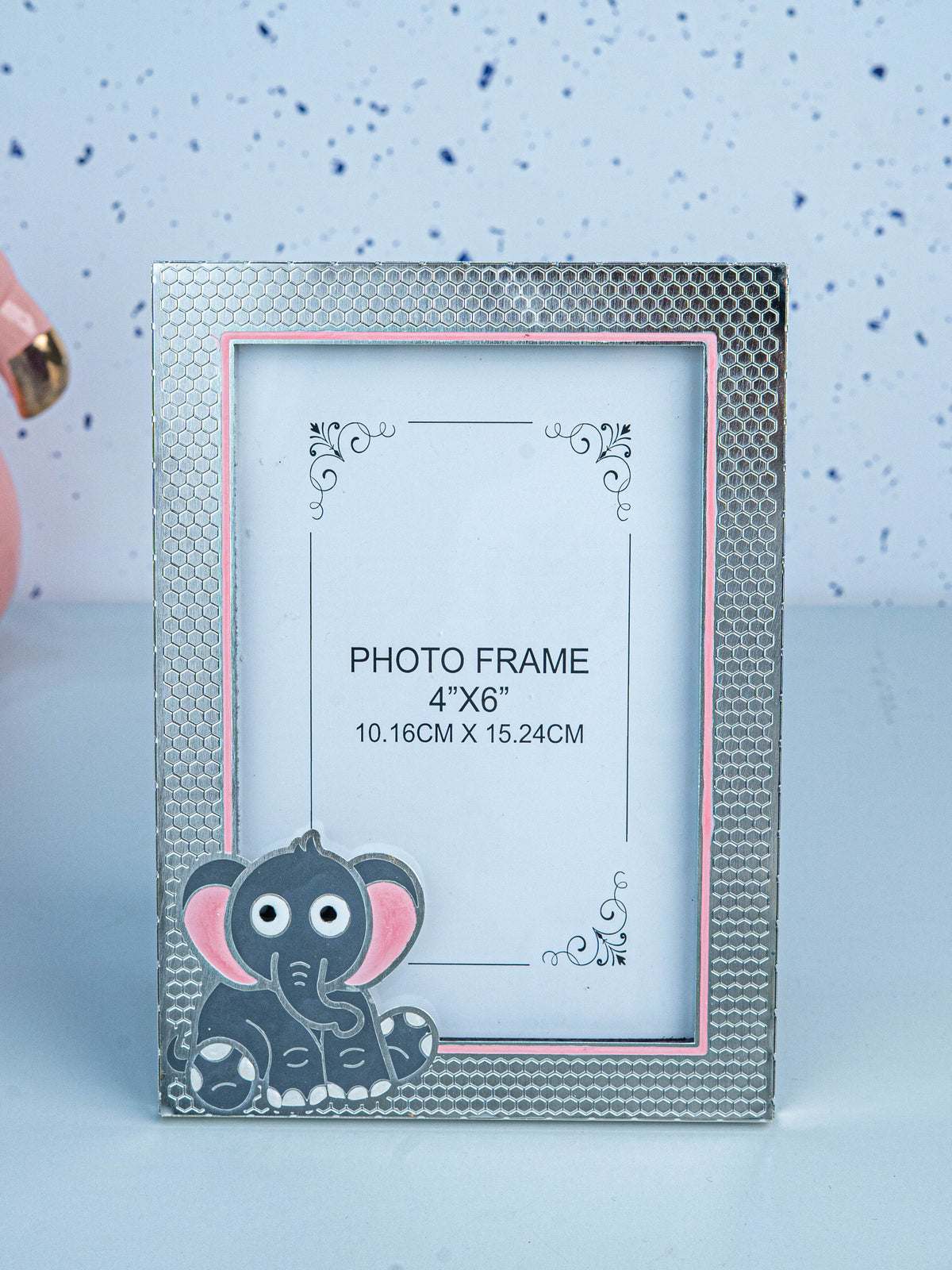 White Metal - Elephant Design Photo Frame - WL5537