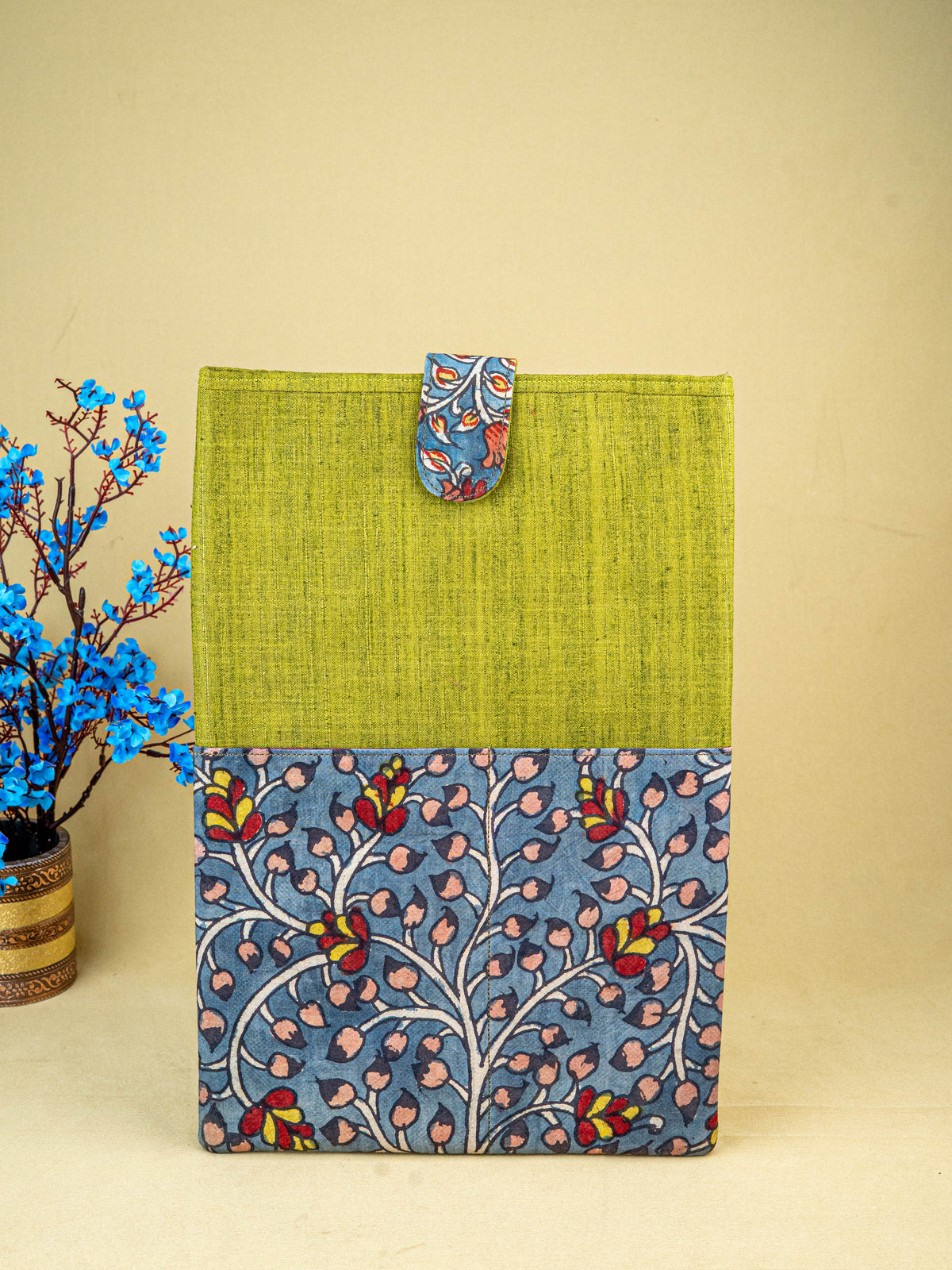 Handpainted Kalamkari Design - Laptop Bag - 15x10 inch - WL5540