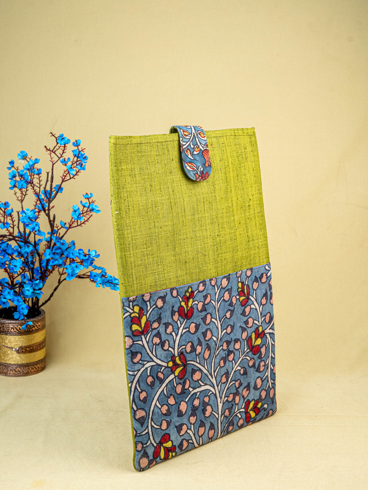 Handpainted Kalamkari Design - Laptop Bag - 15x10 inch - WL5540