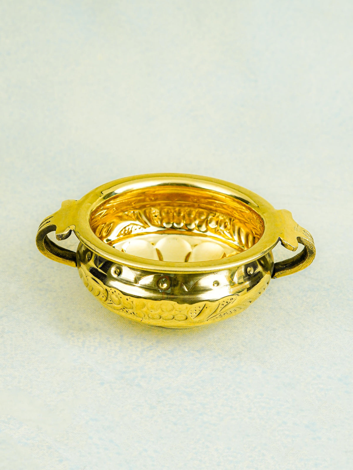 Brass Flower Urli - 4 inch - WL5578