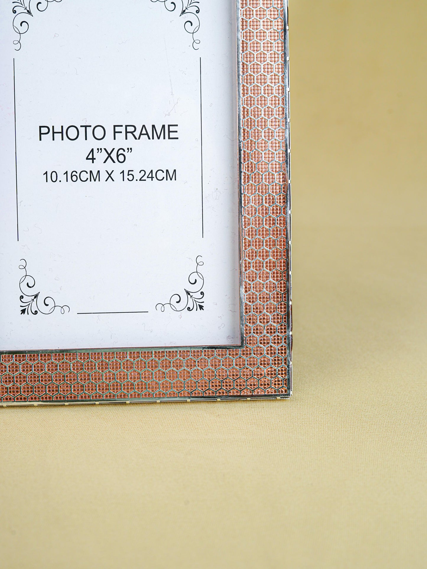 White Metal Designer Photo Frame - Copper - WL5587-2