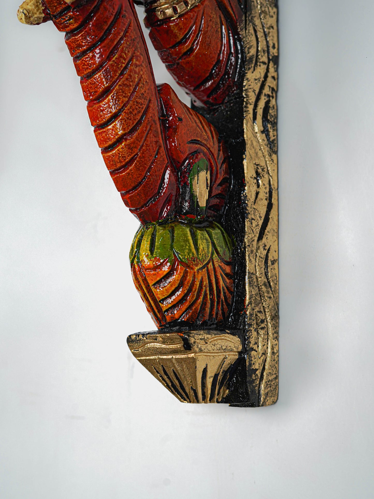 Wooden Carved Elephant Bracket - 12 inch - Set of 2 - WL5618