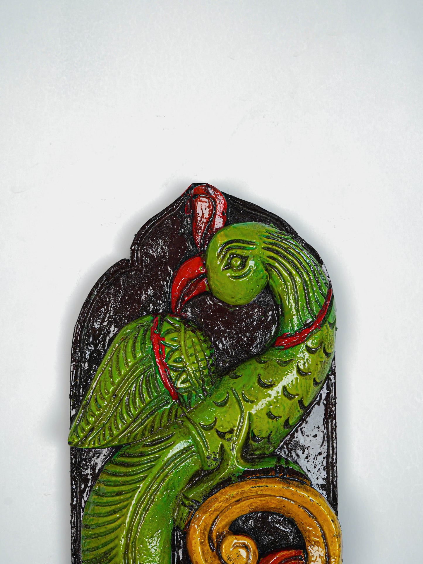 Wooden Carved Parrot Key Hanger - 12 inch - WL5619