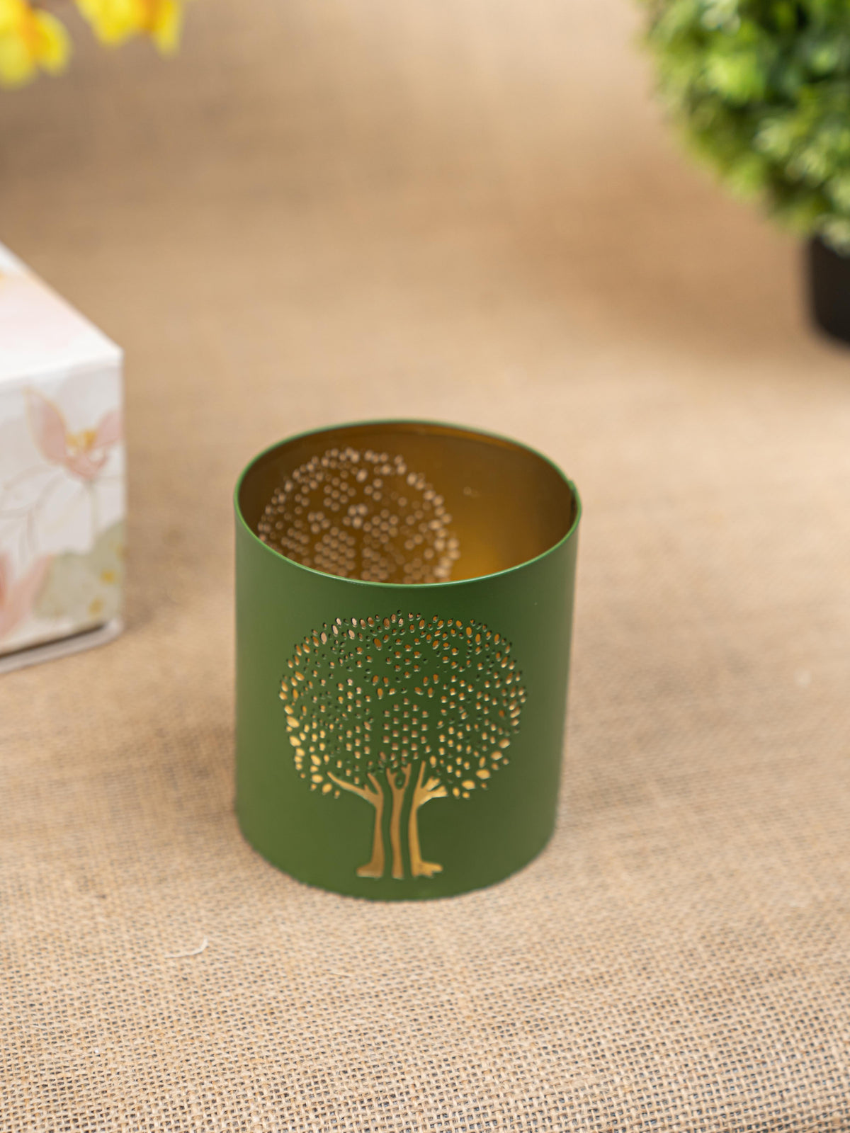 Gift Hamper - Votive with Tree of Life and Scented Candles - WMH0028