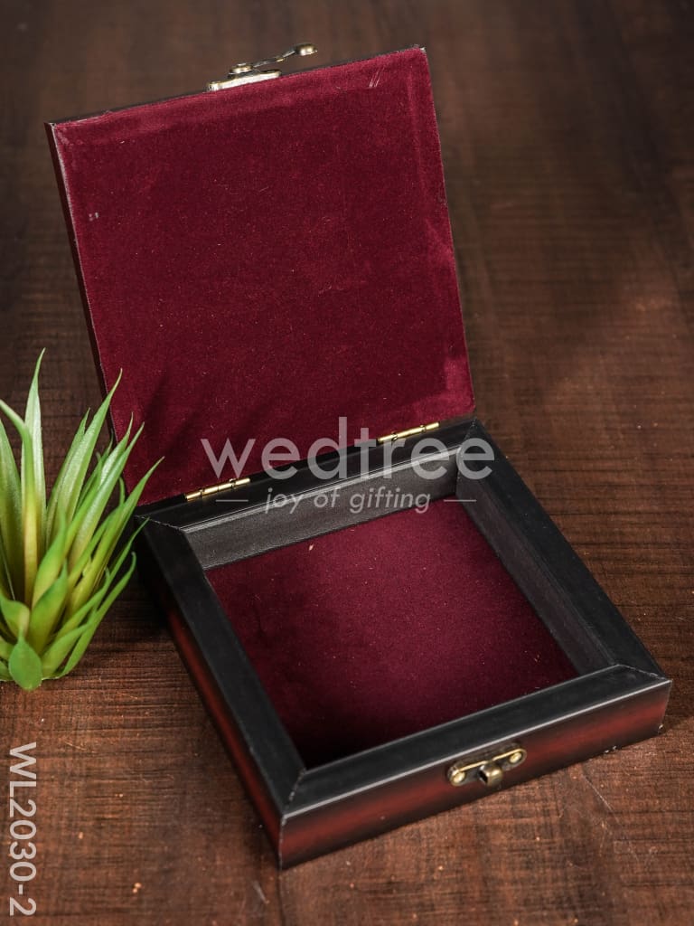 Acrylic Reverse Picture Jewelry Box - Tanjore Art Annapakshi1 - WL2030-2
