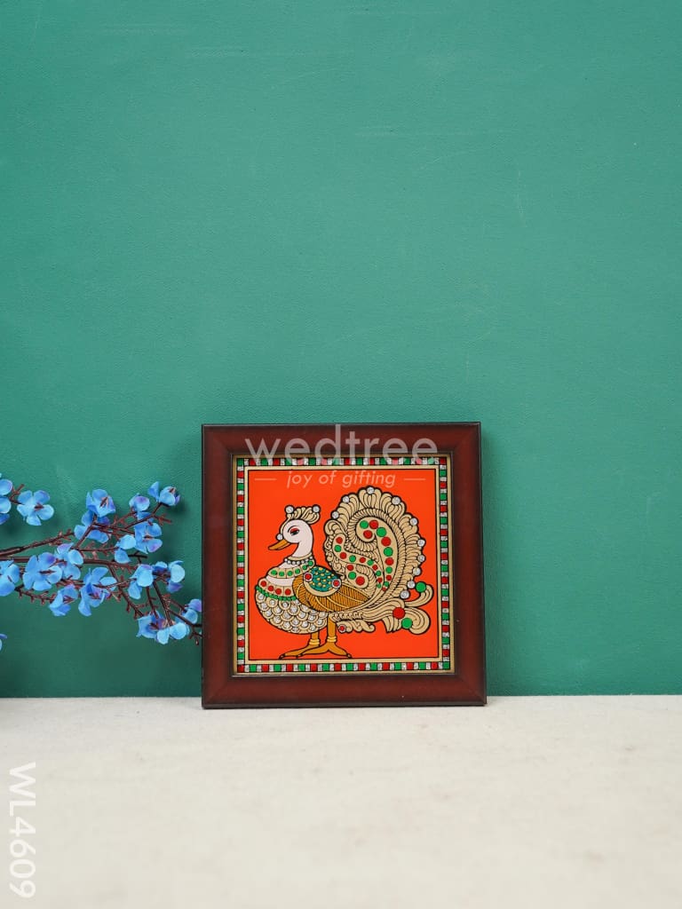 Annapakshi Reverse Glass Painting Frame - 4x4 inch - WL4609