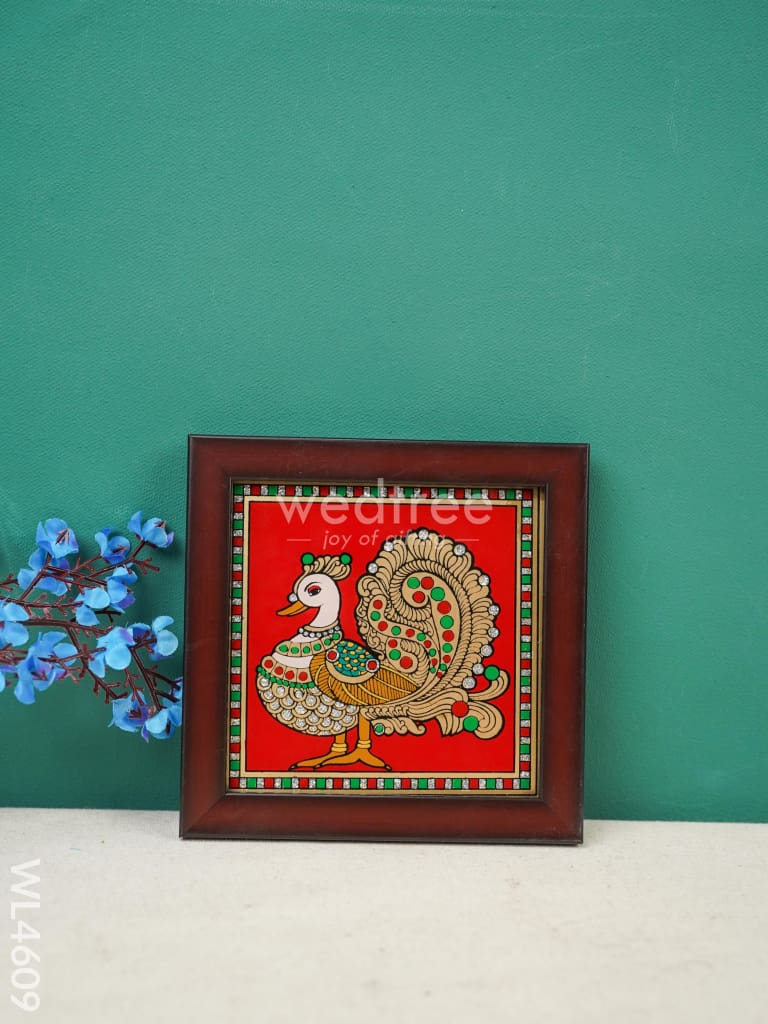 Annapakshi Reverse Glass Painting Frame - 4x4 inch - WL4609