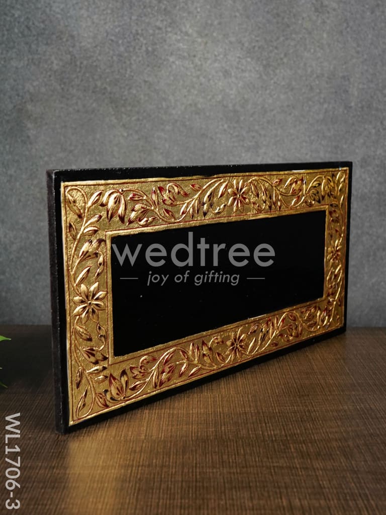 Antique Name Plate - Hand Painted 6x12 - Black - WL1706-3