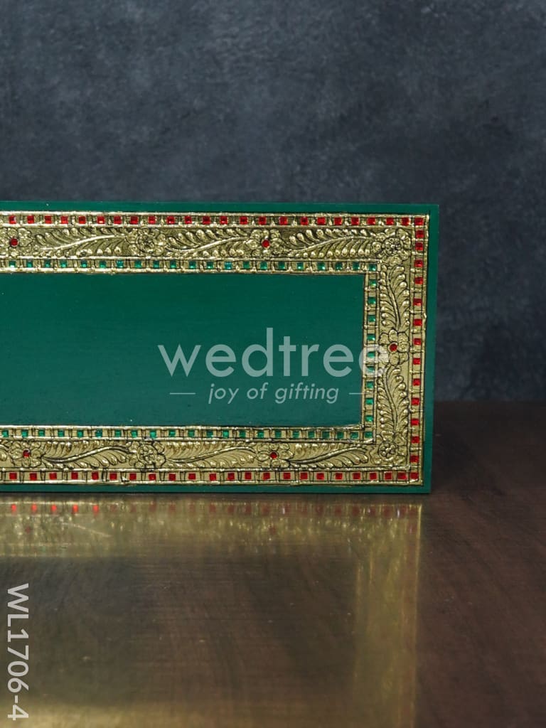 Antique Name Plate - Hand Painted 6x12 - Green - WL1706-4