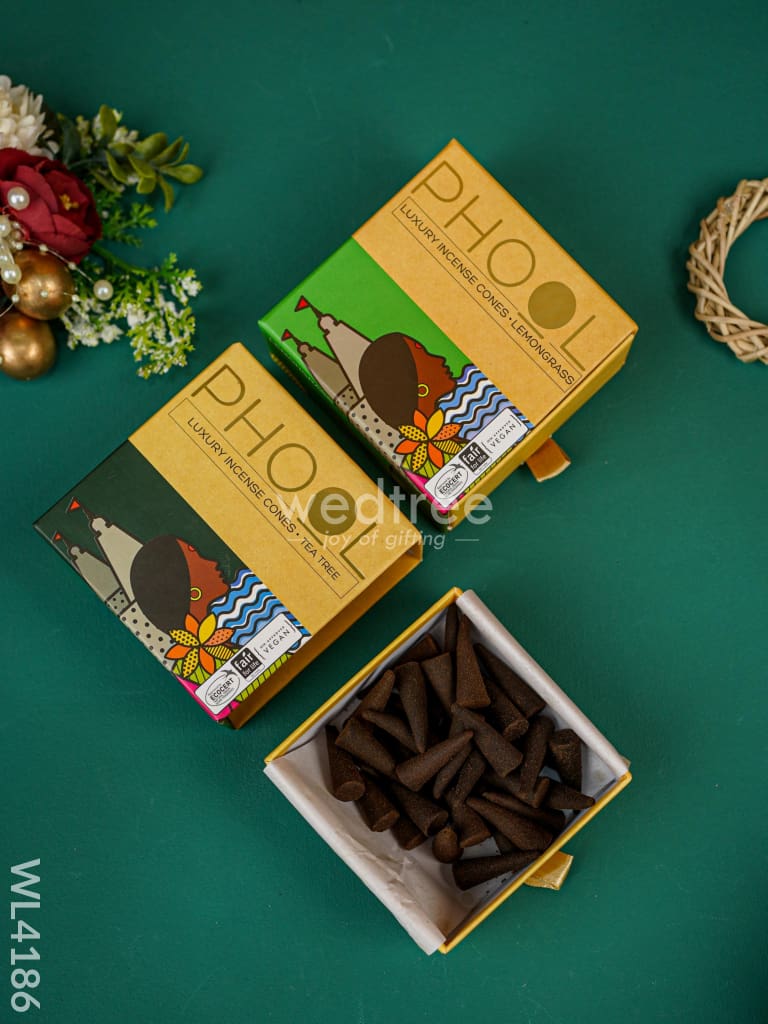 Aromatherapy Incense Cones Combo Pack - Tea Tree & Lemon Grass - WL4186