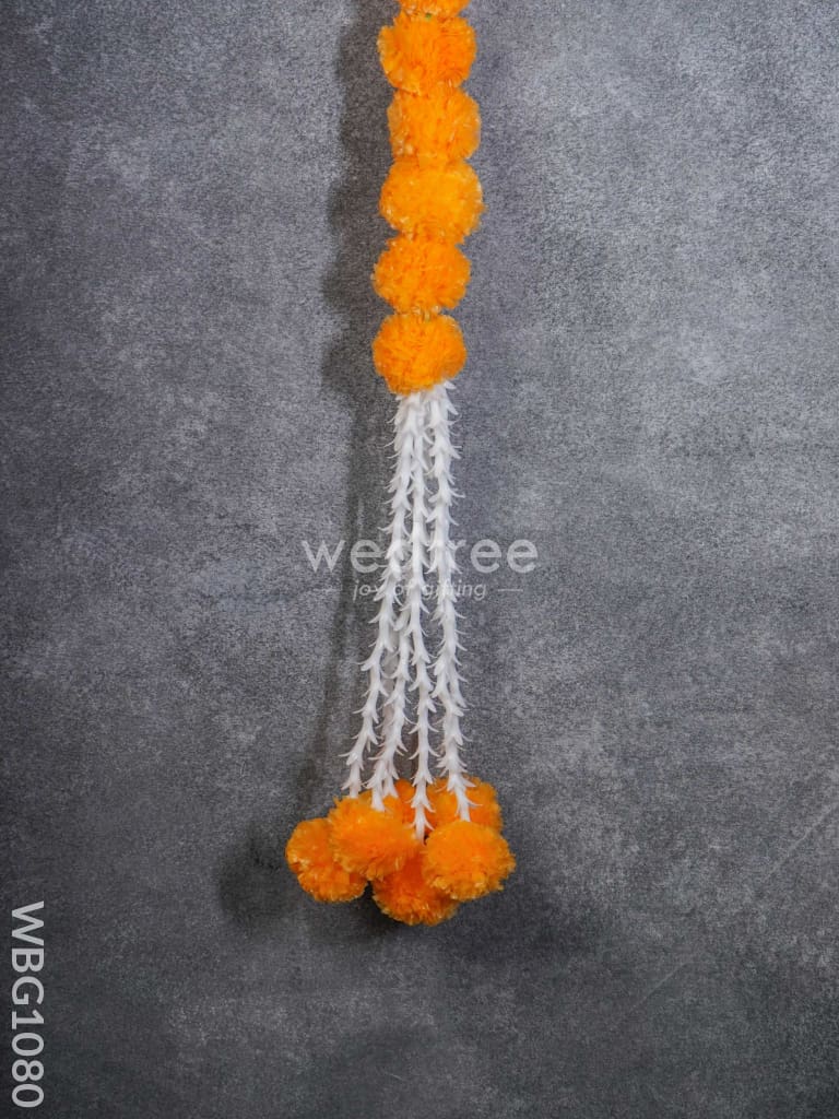 Artificial Yellow Marigold Garland Thoran - Set of 2- WBG1080
