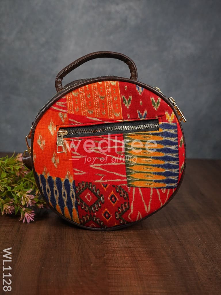 Assorted Design Sling Bag with Double Side Zipper - WL1128