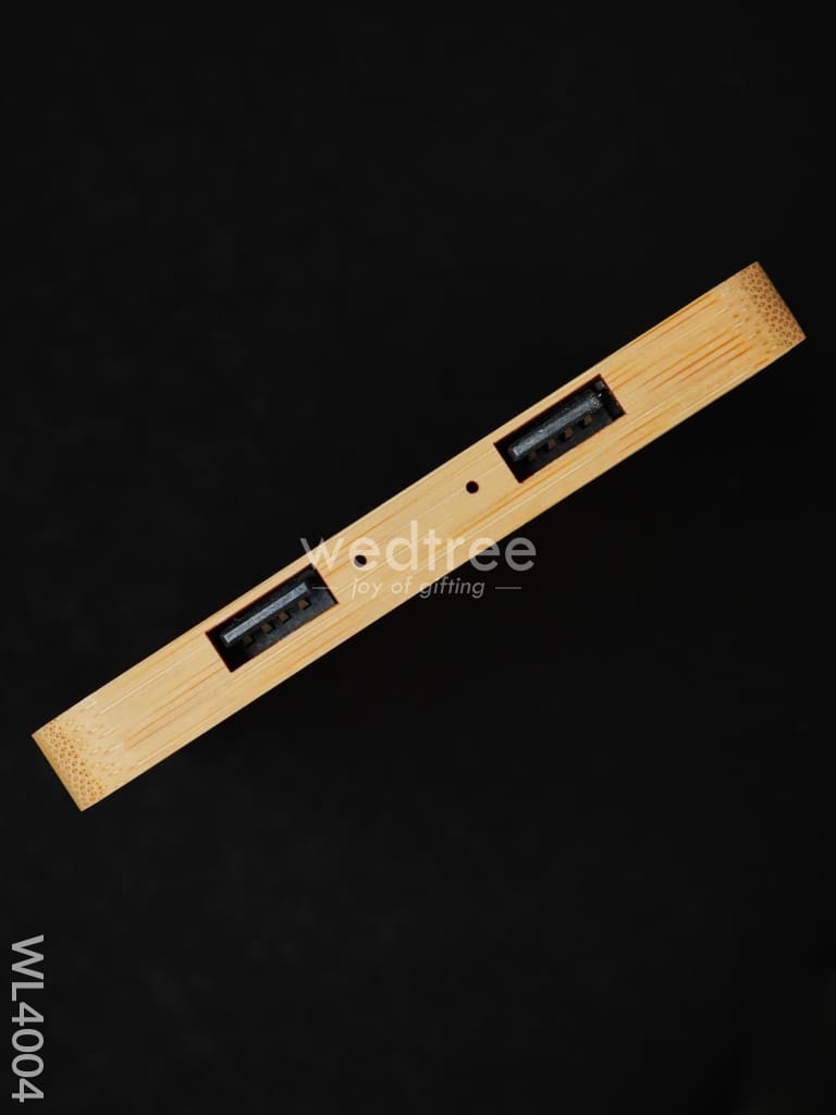 Bamboo Wireless Charger with USB Hub - 15 W - WL4004