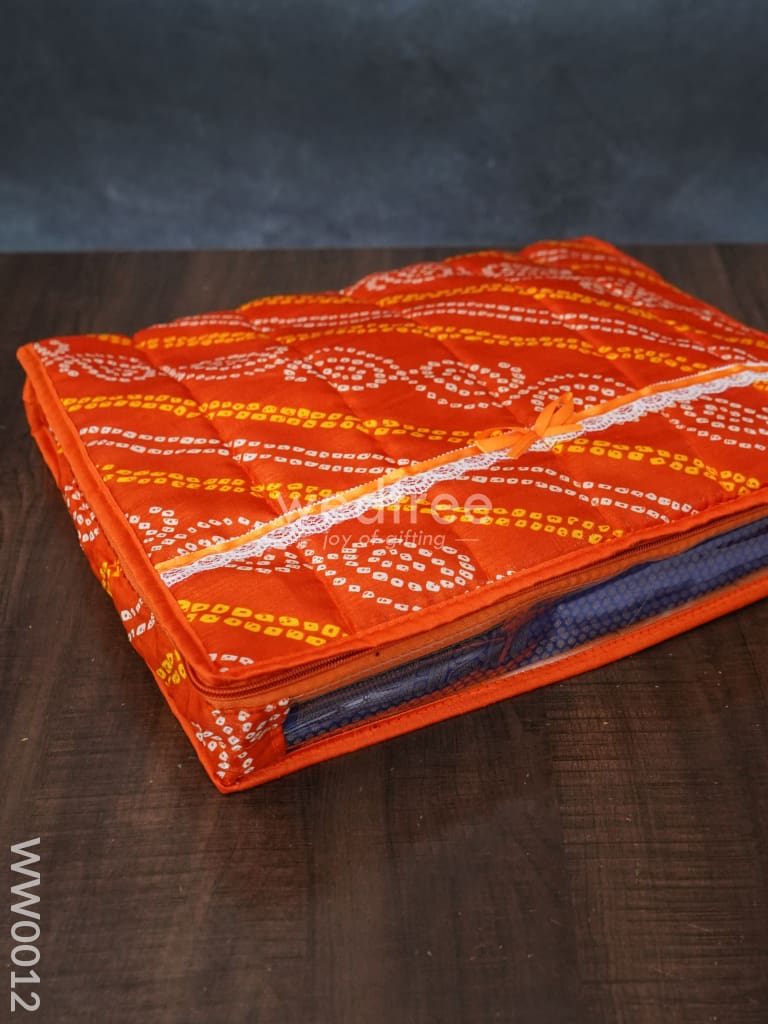 Bandhani Print Saree Cover Combo - Set of 2 - WW0012
