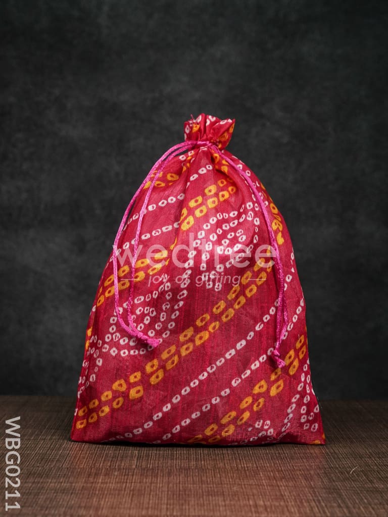 Bandhani String Bag - 8 x 11 Inches - WBG0211
