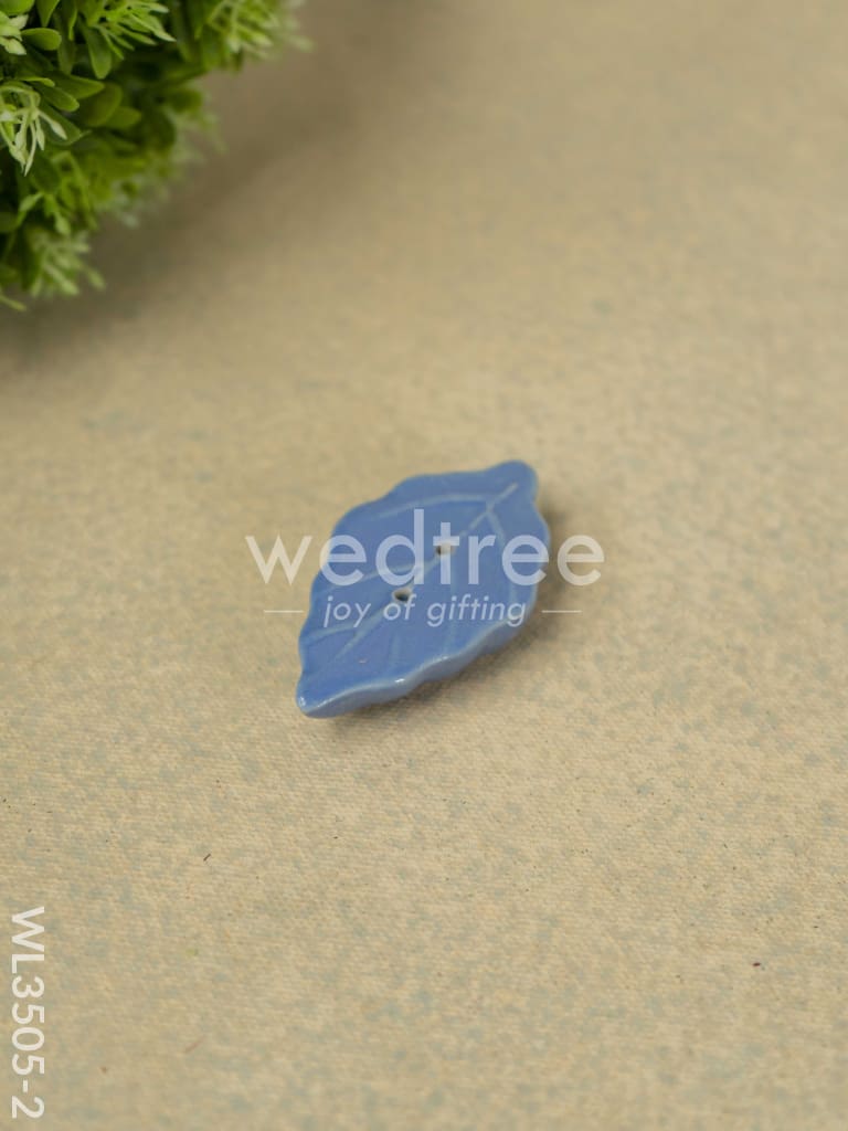 Blue Pottery Diffuser Candle Holder with Lavender Oil and Incense Sticks - WL3505-2