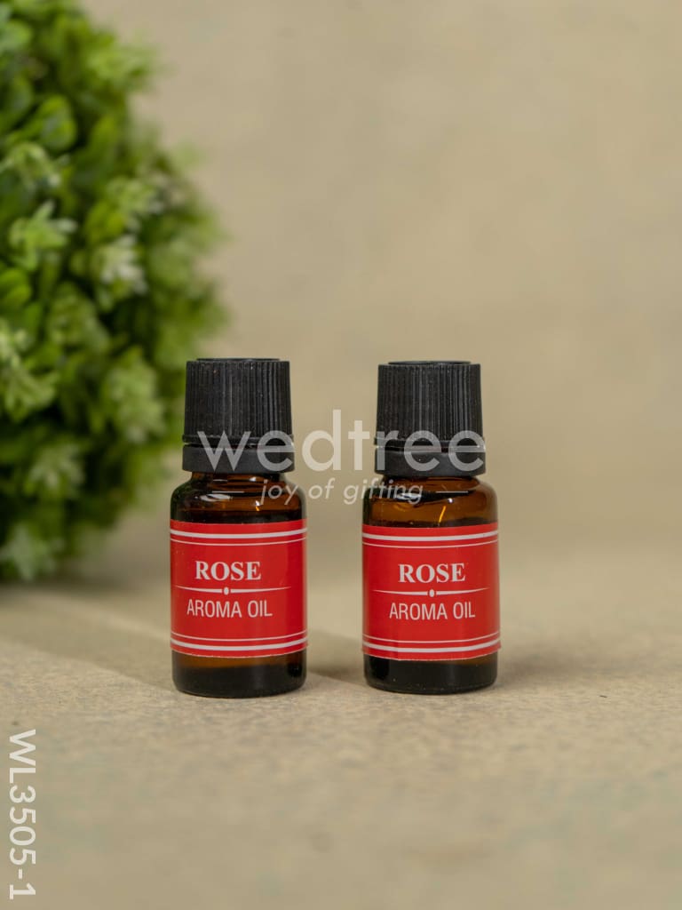 Red Pottery Diffuser Candle Holder with Rose Oil and Incense Sticks - WL3505-1