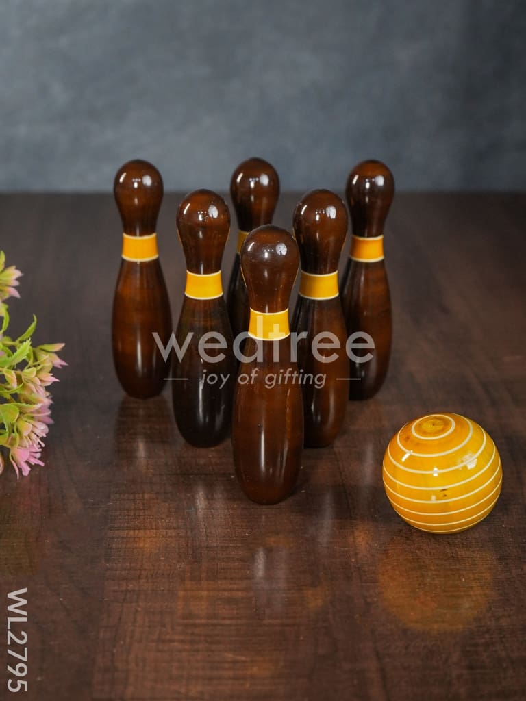 Bowling Set - Channapatna Toys - WL2795