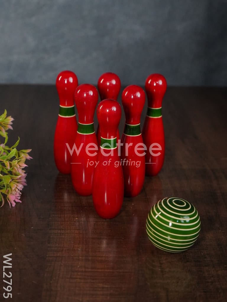 Bowling Set - Channapatna Toys - WL2795