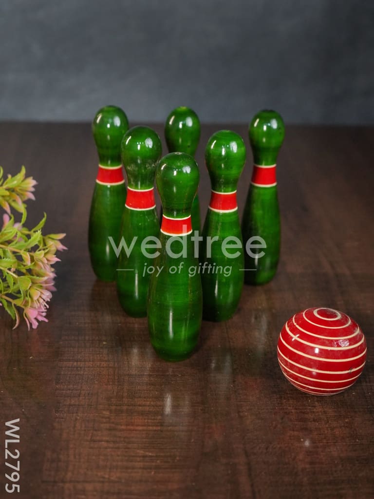 Bowling Set - Channapatna Toys - WL2795